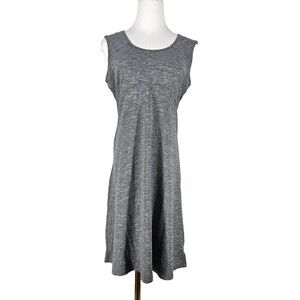 prAna Cali‎ Dress Women S Racerback Empire Waist Scoop Neck Shelf Bra Grey